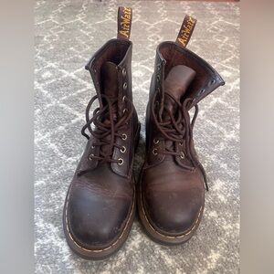 Dr. Martens Dark Brown Leather Boots